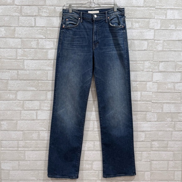 MOTHERThe Kick It Straight Leg Jeans in Tell It To The Pope Wash - Sz - 30